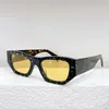 Designer Sonnenbrille Top -Qualität personalisierte Quadratplatte Sonnenbrille Harz Objektive Brillen mit Originalbox für Party