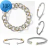 Dy Twisted Bracelet Classic Luxury Bracelets Designer pour femmes bijoux de mode Gol