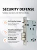 TUYA WiFi Digital Electronic Lock Smart Door Lock Remote déverrouille Keyless Security Antift Smart Home El Office 240422