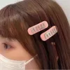 Diseñador de bolsas de miui Mui Mui Accesorio para el cabello High End Miao Family Hair Centrale para el cabello CARTA LETRA Spring Girl Era Student Versátil clip de lateral coreano Cute 741