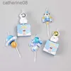 Candles Universe Series Astronaut Rocket Ufo Candles Birthday Party Decoration per ragazzi per bambini Feste per feste di compleanno D240429