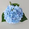 Flores decorativas de alta qualidade Hydrangea Branch Artificial Flower Wedding Pogra Fake for Birthday Party Home Tabel Decoration