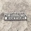 Party Decoration 1PC RUSTBOX EDITION Car Sticker For Auto Truck 3D Badge Emblem Decal Auto Accessories 8x3cm Wholesale