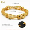 Aniid dames bedel armband bangle 24k gouden kleur sieraden dubai bloemenbangle merk Afrikaanse ontwerper Ethiopian Hawaiiaanse sieraden 240428