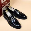 Dress Shoes Leather For Men's Summer Patent Breathable Business Attire Casual