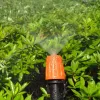 Decorazioni Ugelli Fog Sistema di irrigazione Sistema di irrigazione portatile Mistretto Anaffiatura automatica 540 m Testa a spruzzo del tubo da giardino con tee e connettore da 4/7 mm