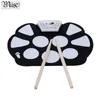 Neues professionelles Roll -Up -Drum Pad Kit Silicon Faltbar mit Stick tragbarer Drum Electronic Drum USB Drum