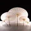 Populaire Chinese ambachtelijke paraplu's wit papier paraplu zomer buitendiameter 20 30 40 60 cm voor groothandel bruids bruiloft parasols ho03 b4