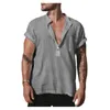 Chemises décontractées pour hommes 2024 chemise en lin en coton