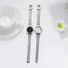 Montre-bracelets Simple Korean Version Femme Watch Student Digital Compact Compact en acier inoxydable STRAP DE TRAPE