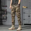 Pantalon masculin au printemps automne cargo camouflage coton coton culasse décontractée bermuda plage jogger masculin pantalon mâle drop