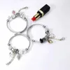 Bracelets de mariage à la mode métal polyvalent rond balle perle love pendants accessoires de tempérament bracelet bijoux cadeau