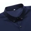 Men's Casual Shirts Plus Size 14XL 160kg High Quality Summer Men Formal Shirt Short Sleeve Dress Wedding Business Navy Blue Purple