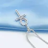 Real U Hip Hop Jewelry Iced Out VVS Moissanite Diamond Cross Pendant Necklace For Men 925 Sterling Silver Moissanite Halsband