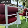 Camp Furniture Outdoor Garden Courtyard Metal Tafels en stoelen Balkon Waterdichte salontafel Recliner