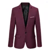 Ternos masculinos 6918-Men Autumn's Loose Small Suit Corean Version of the Trend British Style Leisure West Jacket