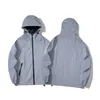 Trench Coats Men's Automne Spring Windbreaker Mens Full Reflective Vestes Men Hop Hop Rainwear Streetwear Night Shiny