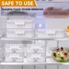 Speicherflaschen Snackal Box Kühlschrank geteilte Servierschale Snack Organizer Haustier wiederverwendbarer Lebensmittelplatte Tragbarer Kühlschrankhalter