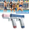 Waffenspielzeug Wasserpistole Elektrische Pistole Schießen Spielzeug Full Automatic Summer Beach Outdoor Fun Toy für Kinder Kinder Jungen Mädchen Erwachsene Geschenk T240428