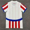 24 25 Paraguay Soccer Jersey Copa America Maillots de Foot Red White Away Dark Blue Football Shirt 24 25 Men Kids Kit Top Short Sleeve Anpassad enhetlig vuxen storlek