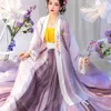 Ethnic Clothing Women Chinese Hanfu Embroidery Flower 3pcs Fairy Cosplay Costume Spring Summer Ancient Princeness Costume Halloween Clothes