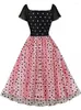 Partykleider 2024 Sommer Frauenkleid Retro 1950er 60er Jahre Frau Schwarzer Pinup Rockabilly Sexy Vintage Tunika Vestidos Mujer