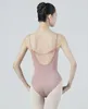 Stage Wear Gymnastics Suite Ballet Dance Practice Niche Design voor de Back Adult Suspender dames één stuk