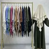 Khimar a due strati jazz crepe a doppio strato di alta qualità preghiera modesta musulmana long hijab abbigliamento islamico all'ingrosso 240419