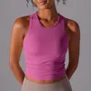 AL0YOGA-190 Women Yoga Shirt Frauen T-Shirt Top Top Schnell trocknend ärmellose Sport-Cycling-Fitnessstudio Keeing