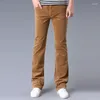 Pantalon masculin automne printemps hiver 2024 Commercial décontracté fustinits de boucle en velours côtelet