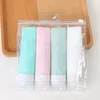 Silicone Travel Subbottle Set Flat Nordic Style Cosmetic Storage Bottle Wash Subbottle Set