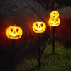 Dekoracje Halloween Jackalantern Solar Energy Lampa ładunek na zewnątrz Wodoodporne ogrodowe podwórko krajobrazowe dekoracja lampa dyniowa lampa dyniowa