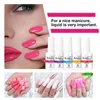 Belesky hoogwaardige dip nagelpoedersysteem vloeistofbasis toplaag activator borstel spaarvaartje NAIL ART Natuurlijk droog zonder lamp genezen 240415