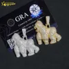 Nouveau design de mode Iced Out mignon Gorilla 3D Charms 925 Serling Silver Custom Moisanite Hip Hop Pendant-insigner bijoux