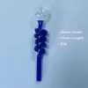 Smokpro 14 cm de tubo de água de vidro torcido de 14 cm Tubo de água com 3 cm de queimador de óleo Bubbler de tigela de cabeça - azul rosa Amber cinza Cores verdes em estoque