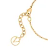 Классическая простая золотая буква чар дизайнер браслетов для женщин Элегантные браслеты из нержей