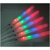 Party Favor 28x1.75cm Colorf LED Light Stick Flash Glow Cotton Coly Casking cône pour les concerts vocaux Parties Night Dhs Drop délivre DH2Q3