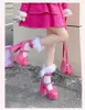 Dress Shoes FEMALEAN Mary Janes Round Head Summer High Heels 39 Pink Black White Lolita Y2k Ladies On Offer Women Pumps