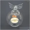 Mum Tutucular Asılı Tealight Tutucu Sıcaklığa Dayanıklı Melek Cam Küreler Çay Işıkları Düğün Centerpieces ve Drop Dh6lr için Mumlar