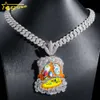 Neuankömmlinge Custom Design 3 Moissanit Diamant Funny Ghost Emaille Anhänger 925 Silber VVS Moissanite PendantDesigner Schmuck Schmuck