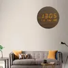 LED Digital Horloge Température Date Heure Multi-fonction Affichage Affichage d'alarme silencieux pour chambre à coucher Horloge suspendue 240417