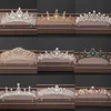 Tiaras Элегантные роскошные девочки Хрустальные свадебные свадебные тиара Корона вечеринка по случаю дня рождения новая мода -невеста королева повязки по поводу волос ювелирные аксессуары