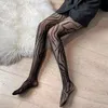 Fishnet à motifs sexy Pantyhose mince jambes longues chaussettes en mailles poissons nets collants en nylon dames transparentes bas de corps 240424