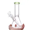 8 '' 5 mm tjock bägare bongs vattenledningar bubblare för att röka högkvalitativ glas bong downstew med 14 mm skål 5 färger