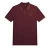 Fred Polo Perry Men Designer T-shirt Top Quality Quality Luxury Fashion Polos Summer Mens Scorsed à manches lâches et confort
