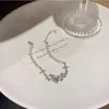 Cadena Nuevo diseño Pulsera de estrella de mariposa para mujer Moda Silver Metal Pearl Pearl Bracelet Cumpleaños de regalo Joyería