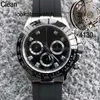 Automatisk klocka RLX Factory Luxury Super Quality Mens Watch 4130 Movement Automatic Watches 40mm Ceramic 904L Rubber Strap