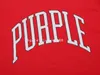 T-shirt maschile 2024 Primavera estate New Big Red Letter Purple Print Unisex Plus T-shirt a maniche corte Plus Size EE