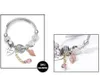 Bracelets de mariage à la mode métal polyvalent rond balle perle love pendants accessoires de tempérament bracelet bijoux cadeau