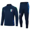 2024 2025 Italie Tracksuit survivant survivant Half Zip Training Suit Soccer 24 25 Italia Man Kids Football Tracksuit Set Veste Chandal Futbol Child Italiana Sportswear